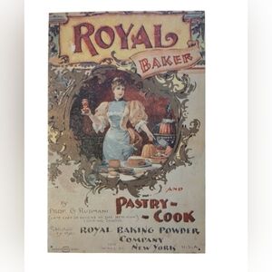 Vintage Royal Baker Pastry Cook Tin Sign